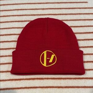 Twenty One Pilots 2024 Clancy World Tour Red Knit Beanie